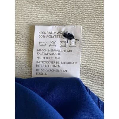 Hisdern Men's Blue Long Sleeve Button-Down Dress Shirt Size L - Thumbnail 4