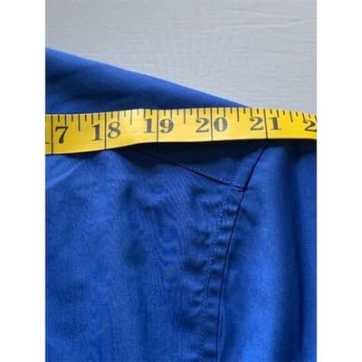 Hisdern Men's Blue Long Sleeve Button-Down Dress Shirt Size L - Thumbnail 6