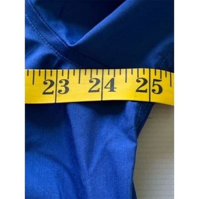 Hisdern Men's Blue Long Sleeve Button-Down Dress Shirt Size L - Thumbnail 7