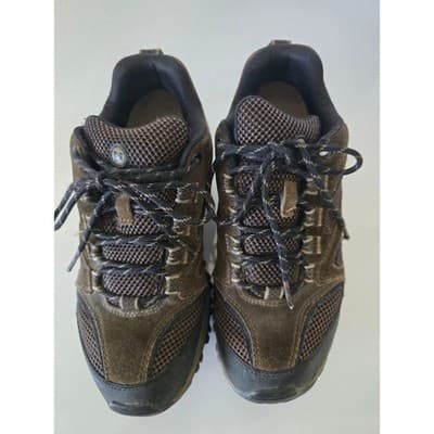 Merrell Men's Brown Suede Mesh Trail Hiking Shoes Air Cushion Comfort Size 9 - Image 1