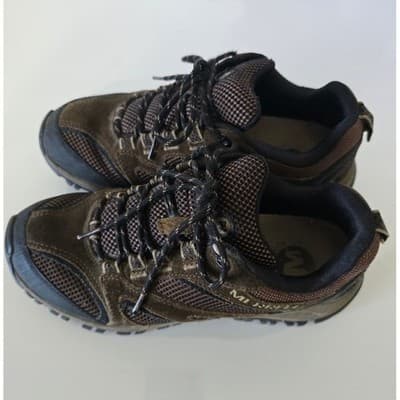 Merrell Men's Brown Suede Mesh Trail Hiking Shoes Air Cushion Comfort Size 9 - Thumbnail 2