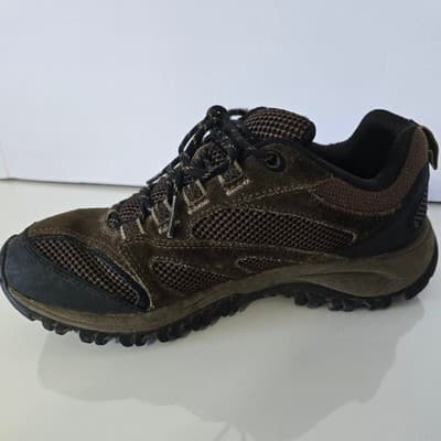 Merrell Men's Brown Suede Mesh Trail Hiking Shoes Air Cushion Comfort Size 9 - Thumbnail 5