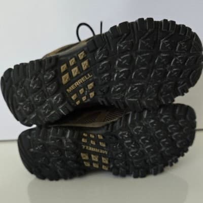 Merrell Men's Brown Suede Mesh Trail Hiking Shoes Air Cushion Comfort Size 9 - Thumbnail 7