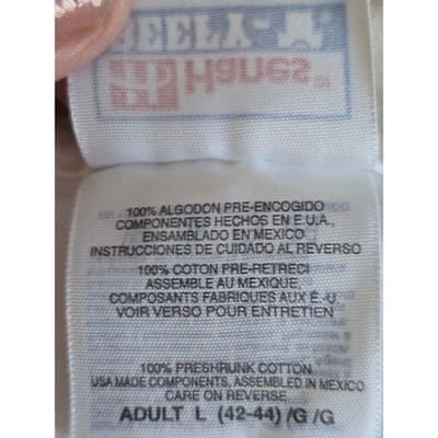 Vintage Hanes Beefy-T Humorous Bikini Body Dirndl Graphic T-Shirt White Large - Thumbnail 4