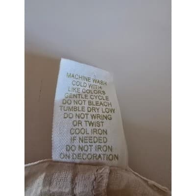 Passport Floral Lace Crochet Camisole Top Pink Blue Boho Chiffon Pleated Small - Thumbnail 4