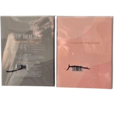 Aromatherapy Lip Balm Set 4 Pack Sea Salt Sage Orange Blossom Shea Butter New - Thumbnail 2