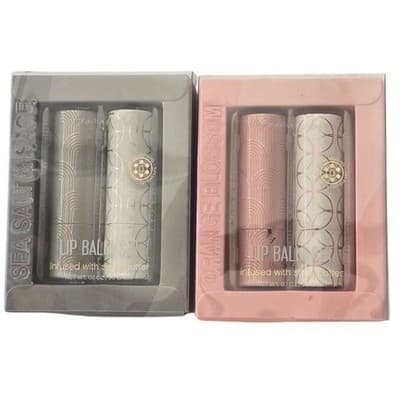 Aromatherapy Lip Balm Set 4 Pack Sea Salt Sage Orange Blossom Shea Butter New - Thumbnail 3