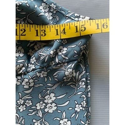 SHEIN Women's M Blue Floral Knot Front Split Thigh Cami Midi Dress - Thumbnail 6