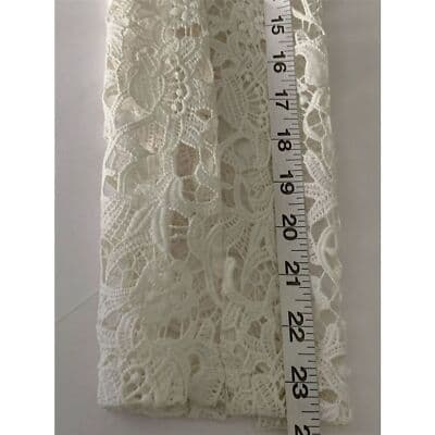Dennis Basso Women's Ivory Lace Sleeve Blazer Jacket Size 4 US - Thumbnail 10