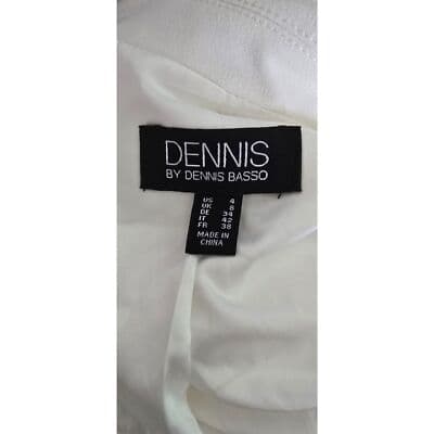 Dennis Basso Women's Ivory Lace Sleeve Blazer Jacket Size 4 US - Thumbnail 11