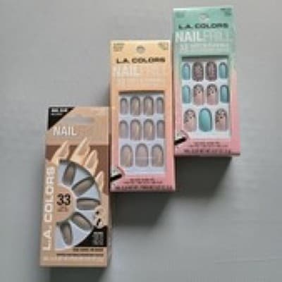 L.A. Colors Nail Frill High Gloss Artificial Nail Tip Kit 33 PC Lot of 3 - Image 1