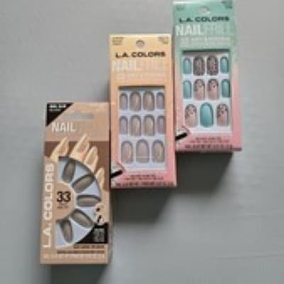 L.A. Colors Nail Frill High Gloss Artificial Nail Tip Kit 33 PC Lot of 3 - Thumbnail 2