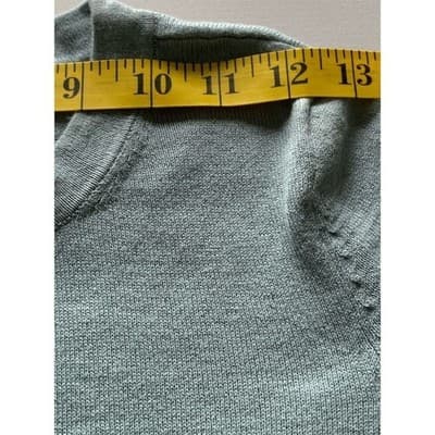 LOFT Women's Blue Paisley Bell Sleeve Pullover Sweater Size S Petite - Thumbnail 5