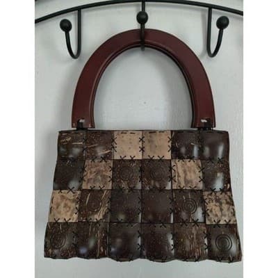 Urthbags Handcrafted Coconut Shell Handbag - Image 1