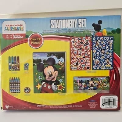 Disney Junior Mickey Mouse Clubhouse Stationery Set 30+ Pieces 708850MCH NEW - Thumbnail 4