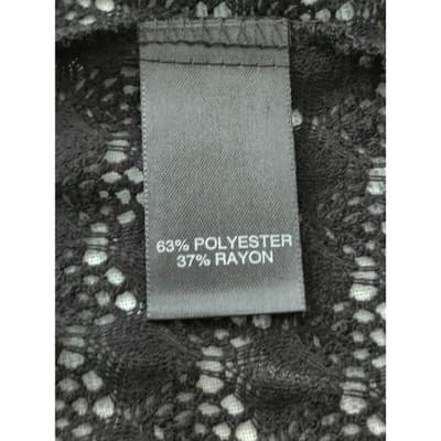 Avenue Black Lace Open Front Cardigan Sweater 18 20 - Thumbnail 4