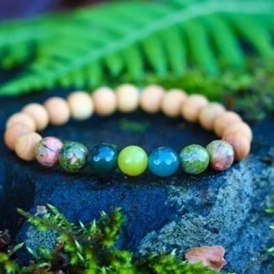 SMALL Yoga Bracelet For Women, Men, Calming Bracelet Grounding Jewelry, - Thumbnail 5