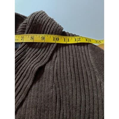 H&M Womens Basic Long Sleeve Taupe Knit Open Front Cardigan Brown Size Small - Thumbnail 4