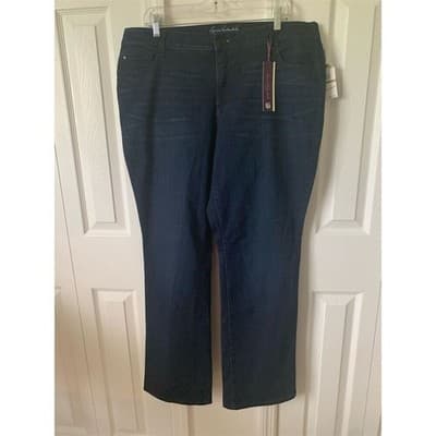 Red Head Men's Relaxed Fit Straight Jeans Blue Size 33x30 Dark Wash - Thumbnail 8