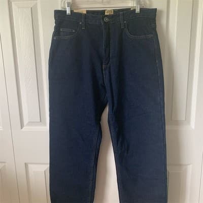 Red Head Men's Relaxed Fit Straight Jeans Blue Size 33x30 Dark Wash - Image 1
