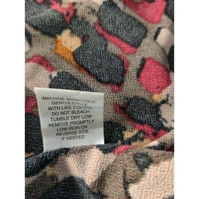 Ny Collection 3/4 Sleeve Printed Scoop Neck Dress Multicolor Womens - Thumbnail 11