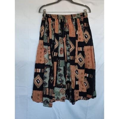 Revue Skirt Women Size Medium Bohemian Western Casual Classic Tie - Thumbnail 4