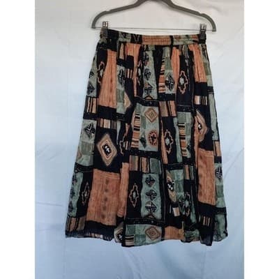 Revue Skirt Women Size Medium Bohemian Western Casual Classic Tie - Image 1