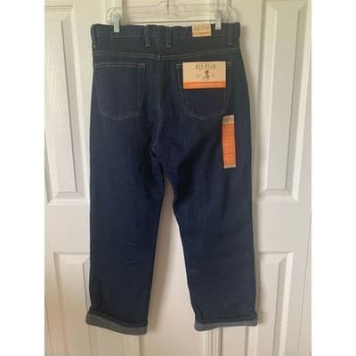 Red Head Men's Relaxed Fit Straight Jeans Blue Size 33x30 Dark Wash - Thumbnail 7