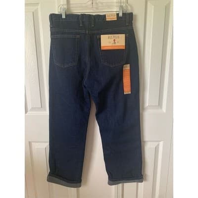 Red Head Men's Relaxed Fit Straight Jeans Blue Size 33x30 Dark Wash - Thumbnail 6