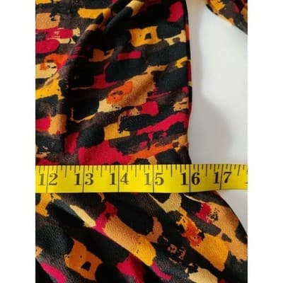 Ny Collection 3/4 Sleeve Printed Scoop Neck Dress Multicolor Womens - Thumbnail 7