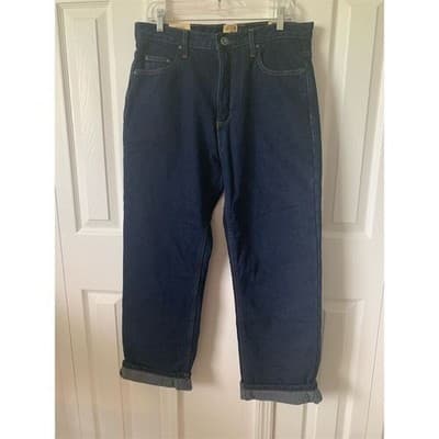 Red Head Men's Relaxed Fit Straight Jeans Blue Size 33x30 Dark Wash - Thumbnail 5