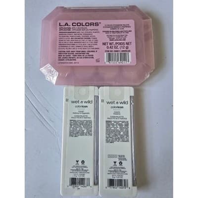 LA Colors Wet n Wild Eyeshadow Palettes Bundle Unveiled Color Icon Set - Thumbnail 4