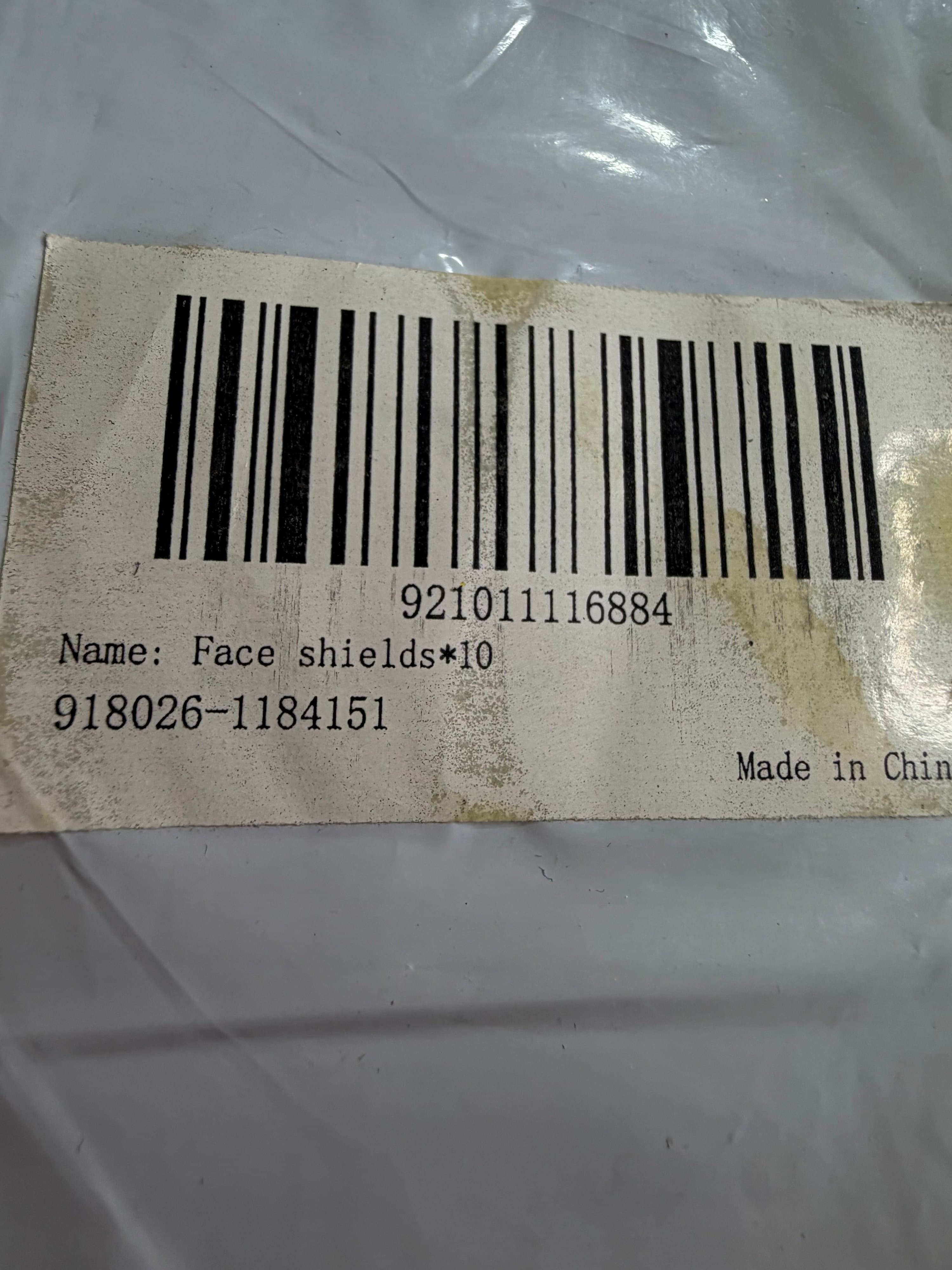 Face Shield 10 Pack Anti-Fog Full Face Protection Safety Shield Clear Visor - Thumbnail 2