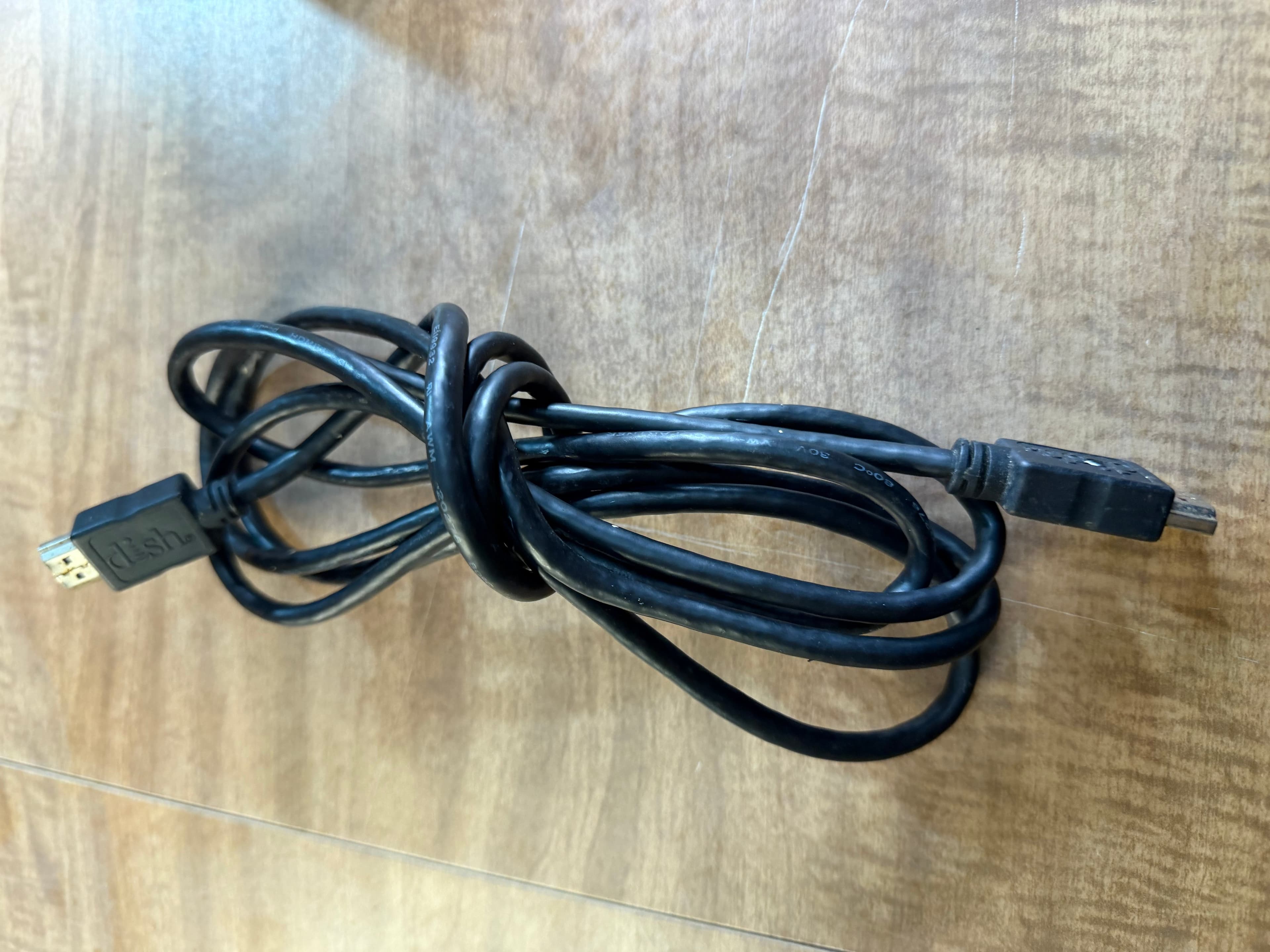 Dish HDMI High Speed Cable Lot Satellite TV Receiver Black Cord 6ft Bulk - Image 1