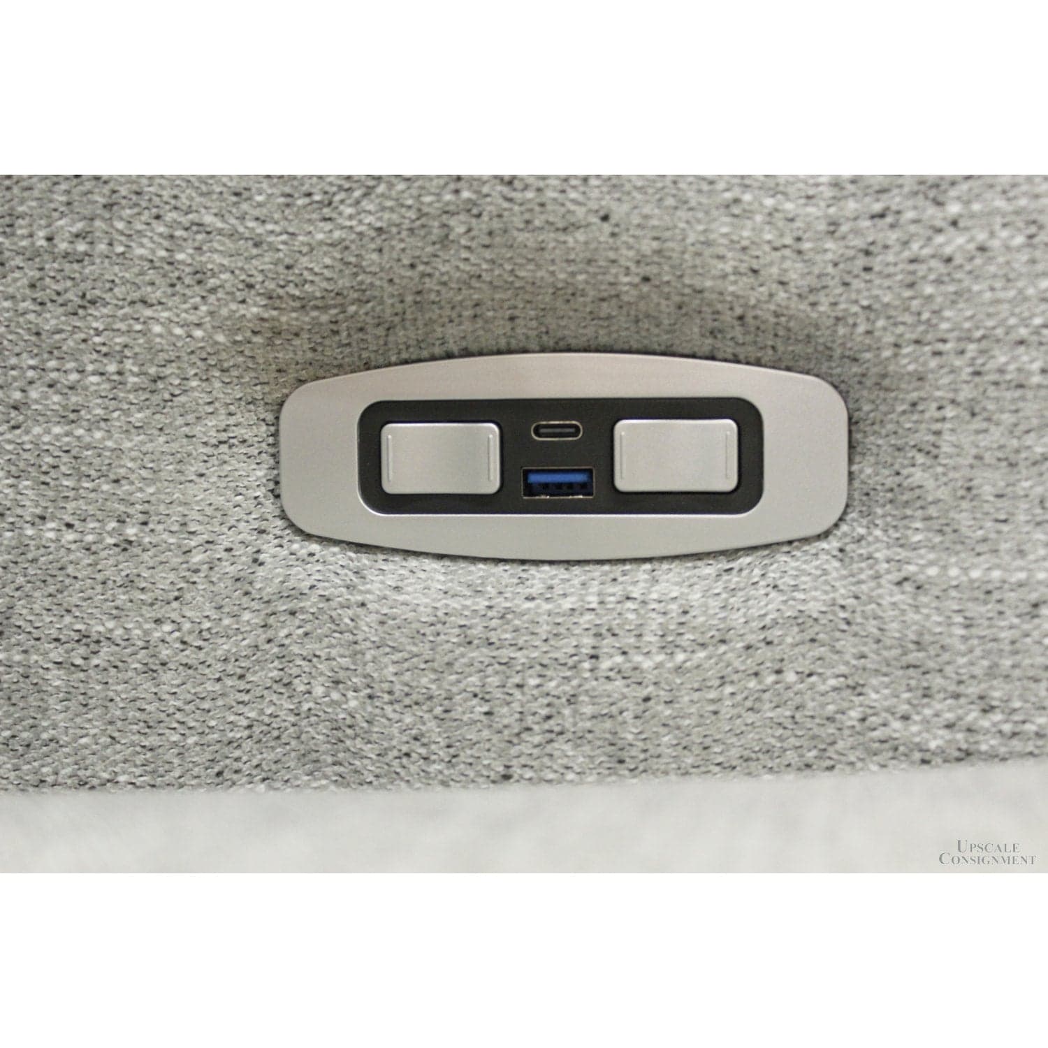 Ashley "Biscoe Pewter" Power Reclining Sofa - Gray - Thumbnail 8