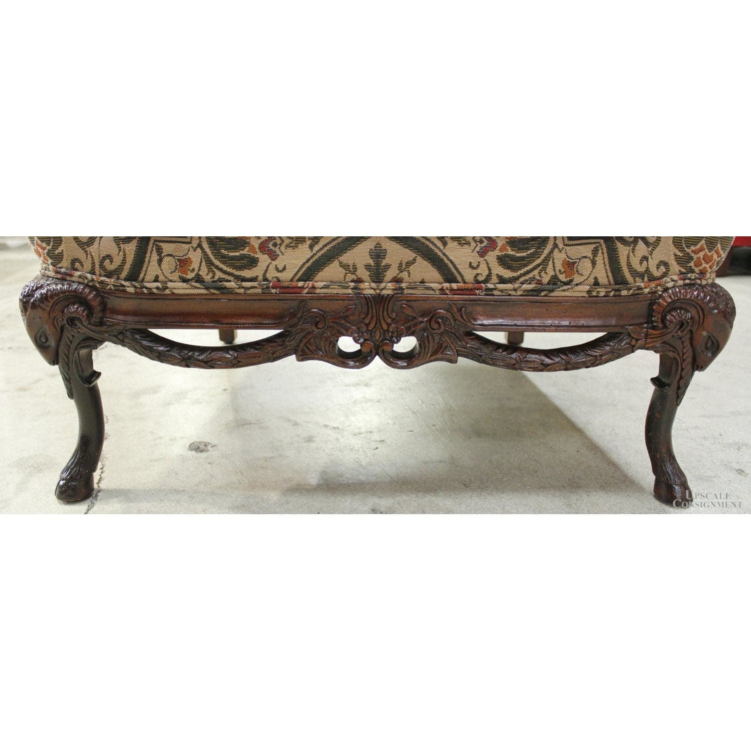 Henredon Tapestry Wingback Chair - Multi-Color - Thumbnail 8