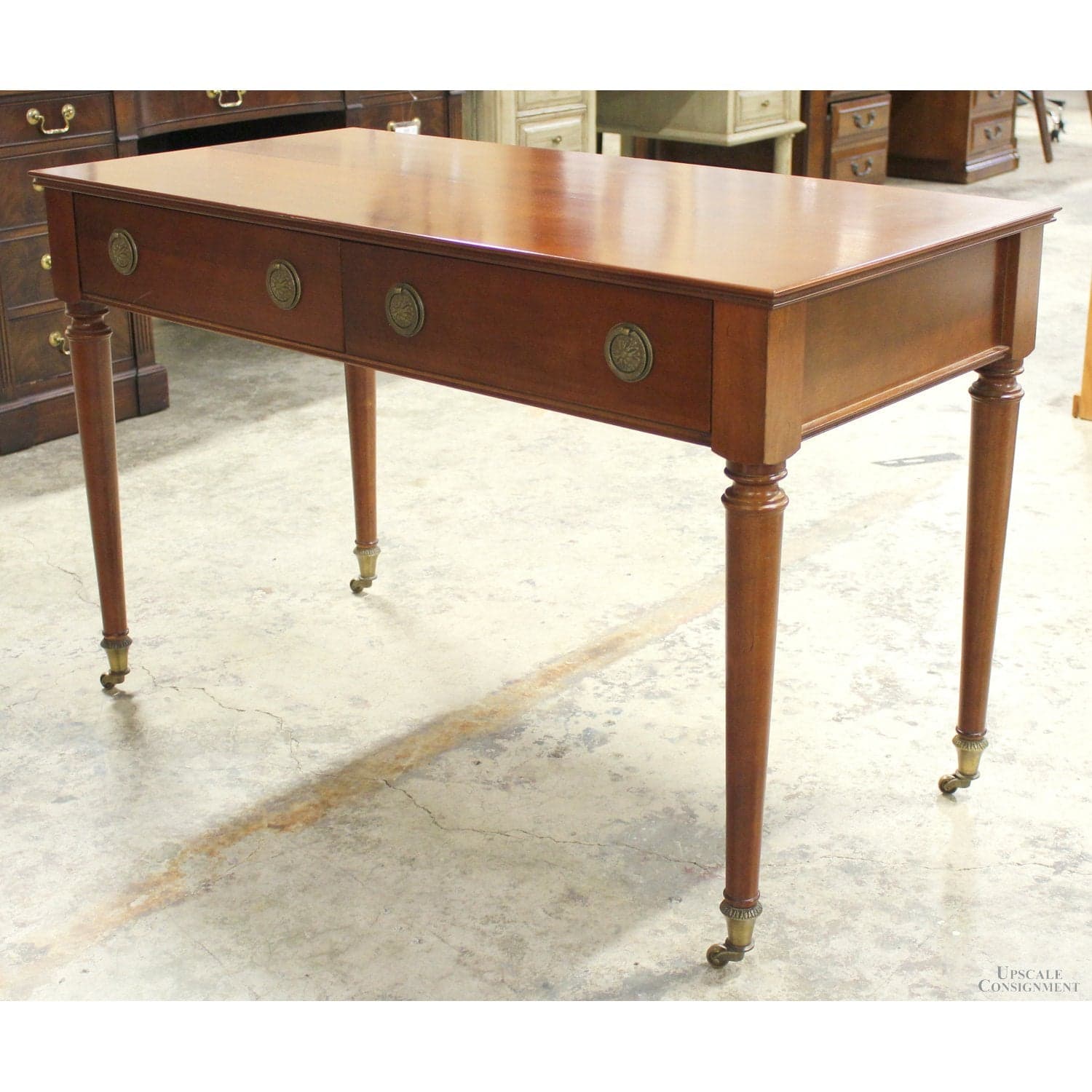 Vintage 2 Drawer Writing Desk - Cherry - Thumbnail 4