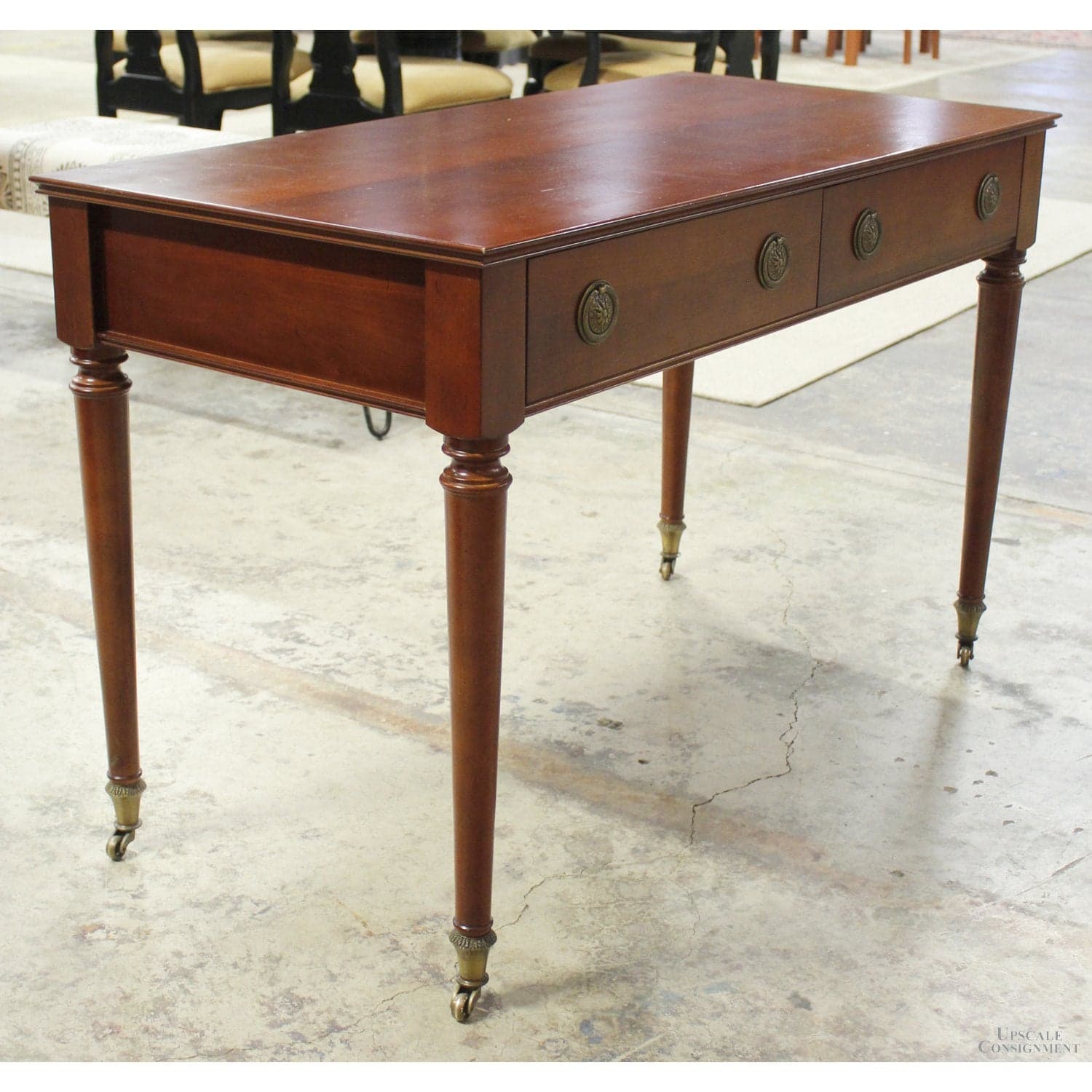 Vintage 2 Drawer Writing Desk - Cherry - Thumbnail 3