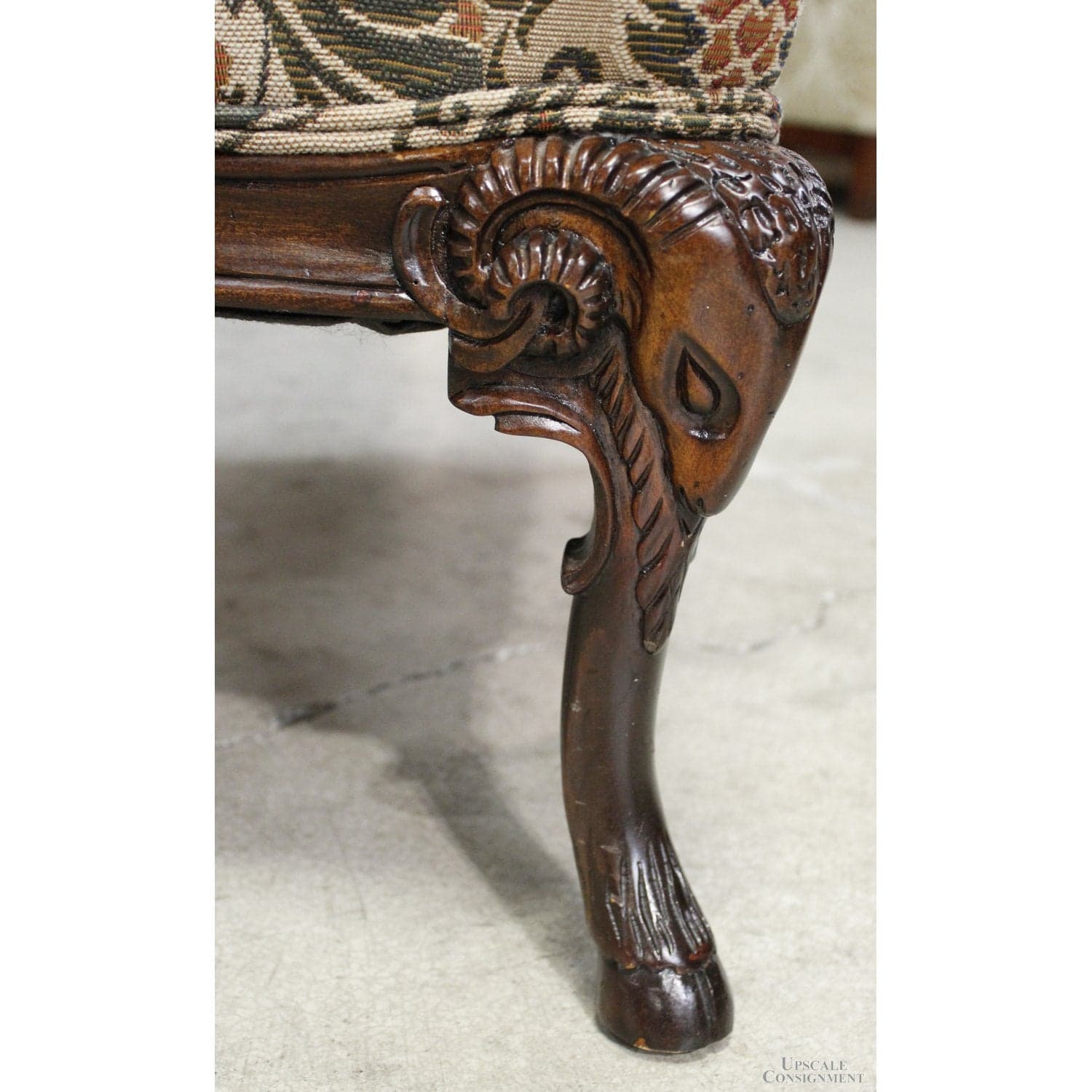 Henredon Tapestry Wingback Chair - Multi-Color - Thumbnail 6