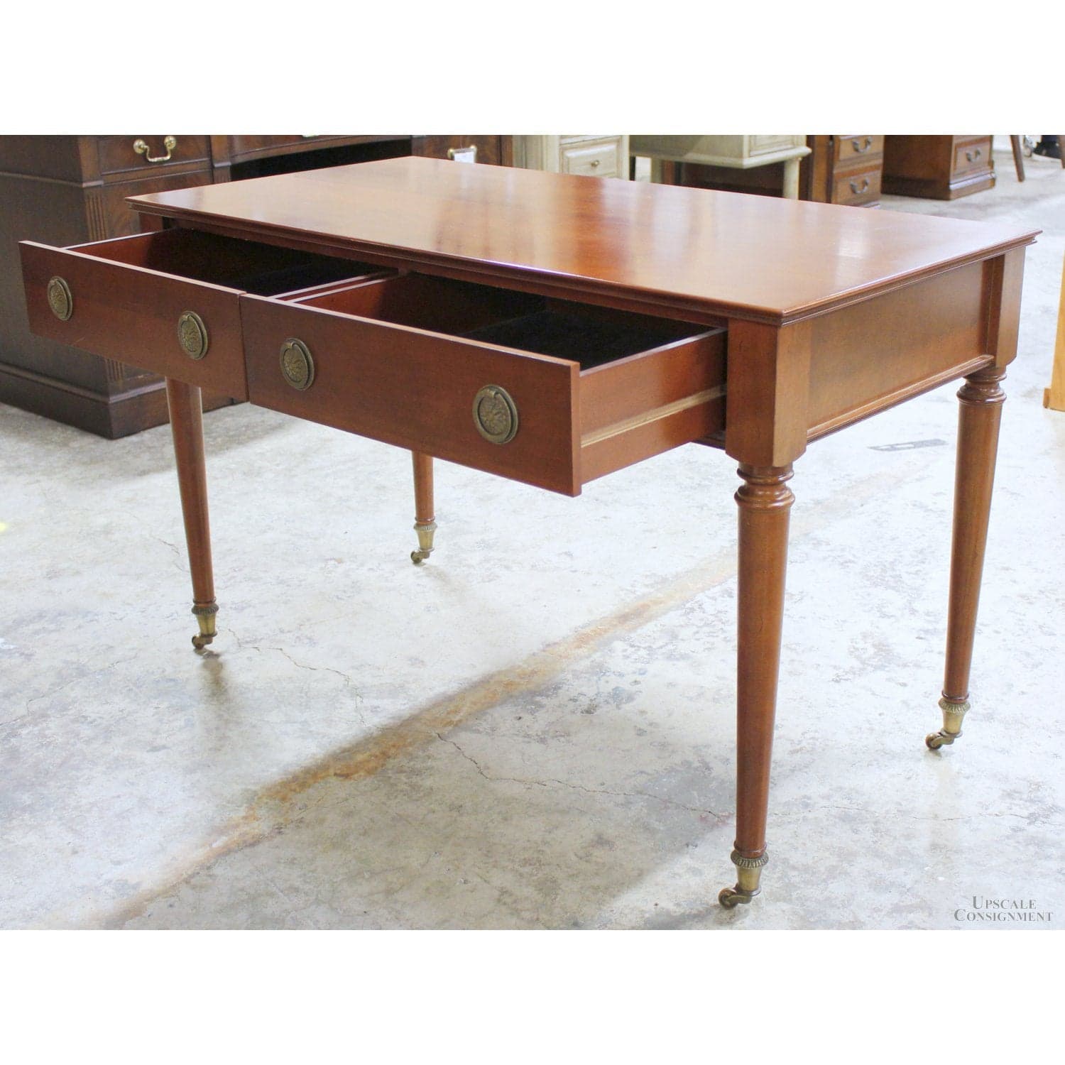 Vintage 2 Drawer Writing Desk - Cherry - Thumbnail 5