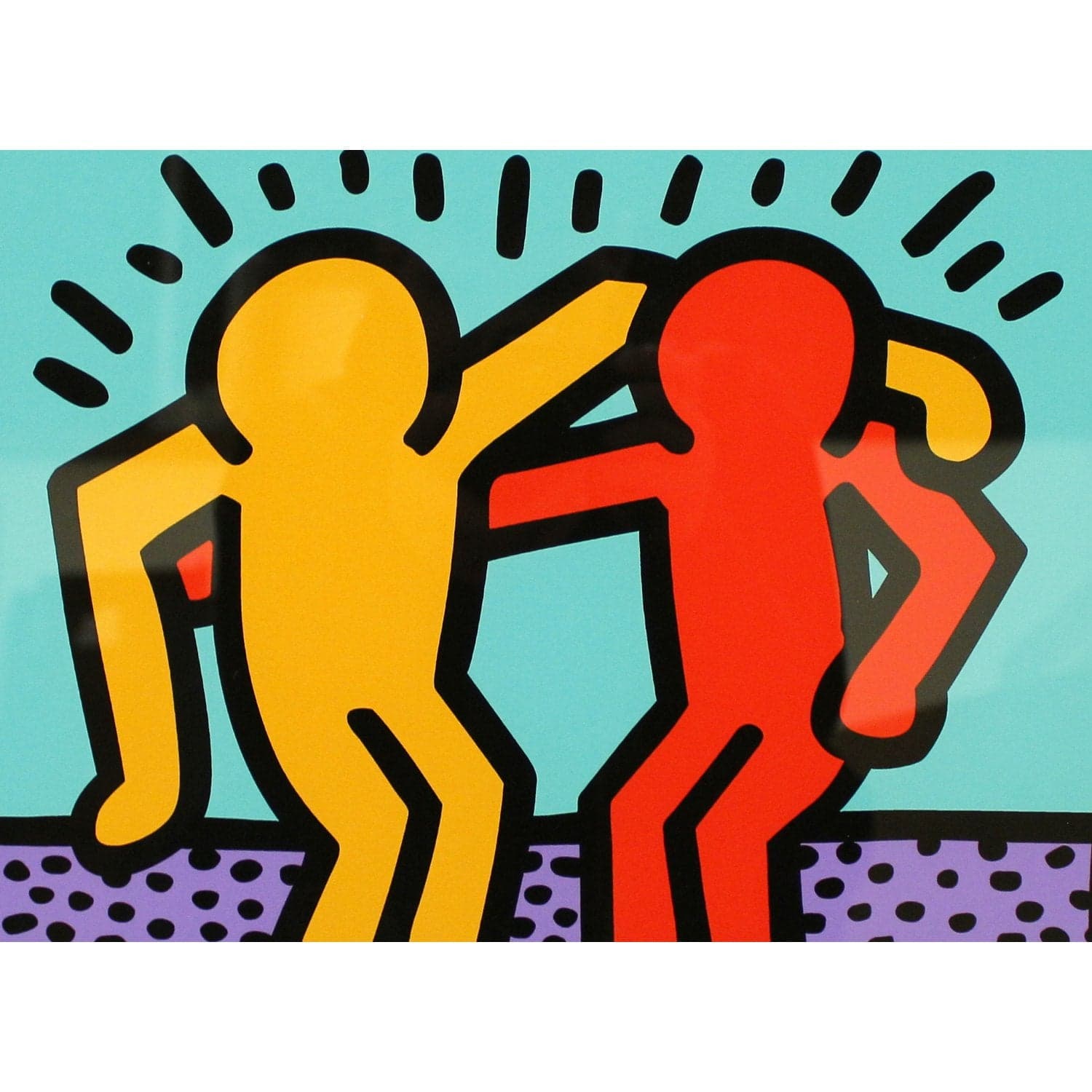 Gallery Framed Art Print 'Best Buddies' By Keith Haring - Thumbnail 2