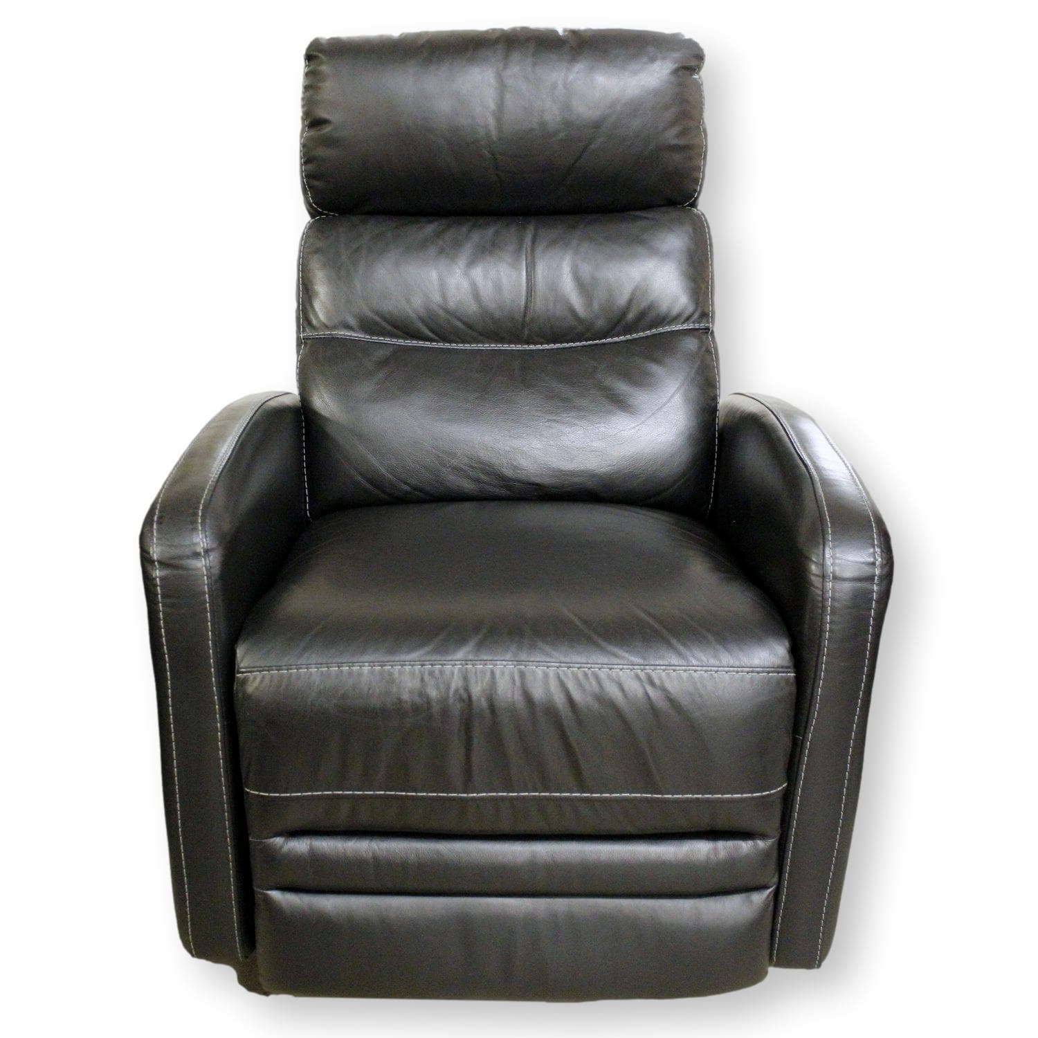Violino Black Leather Rocking Power Recliner - Black - Image 1