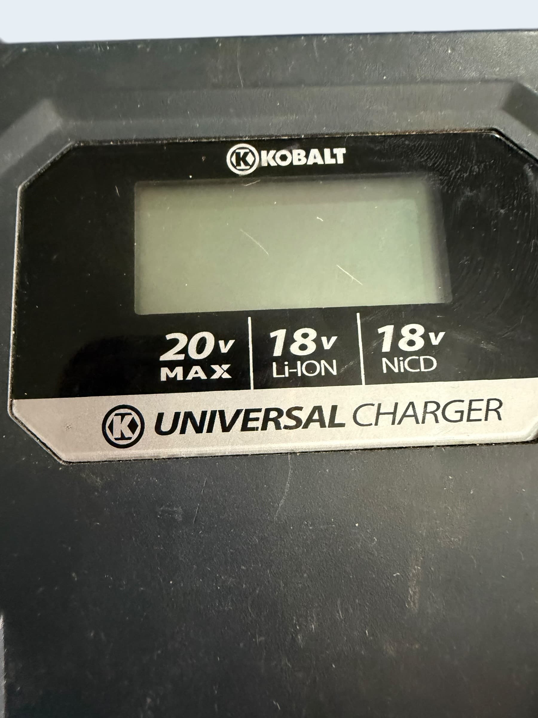 Kobalt K20-MC60A Universal Battery Charger 20V MAX 18V Li-Ion NiCd LCD Tested - Thumbnail 3