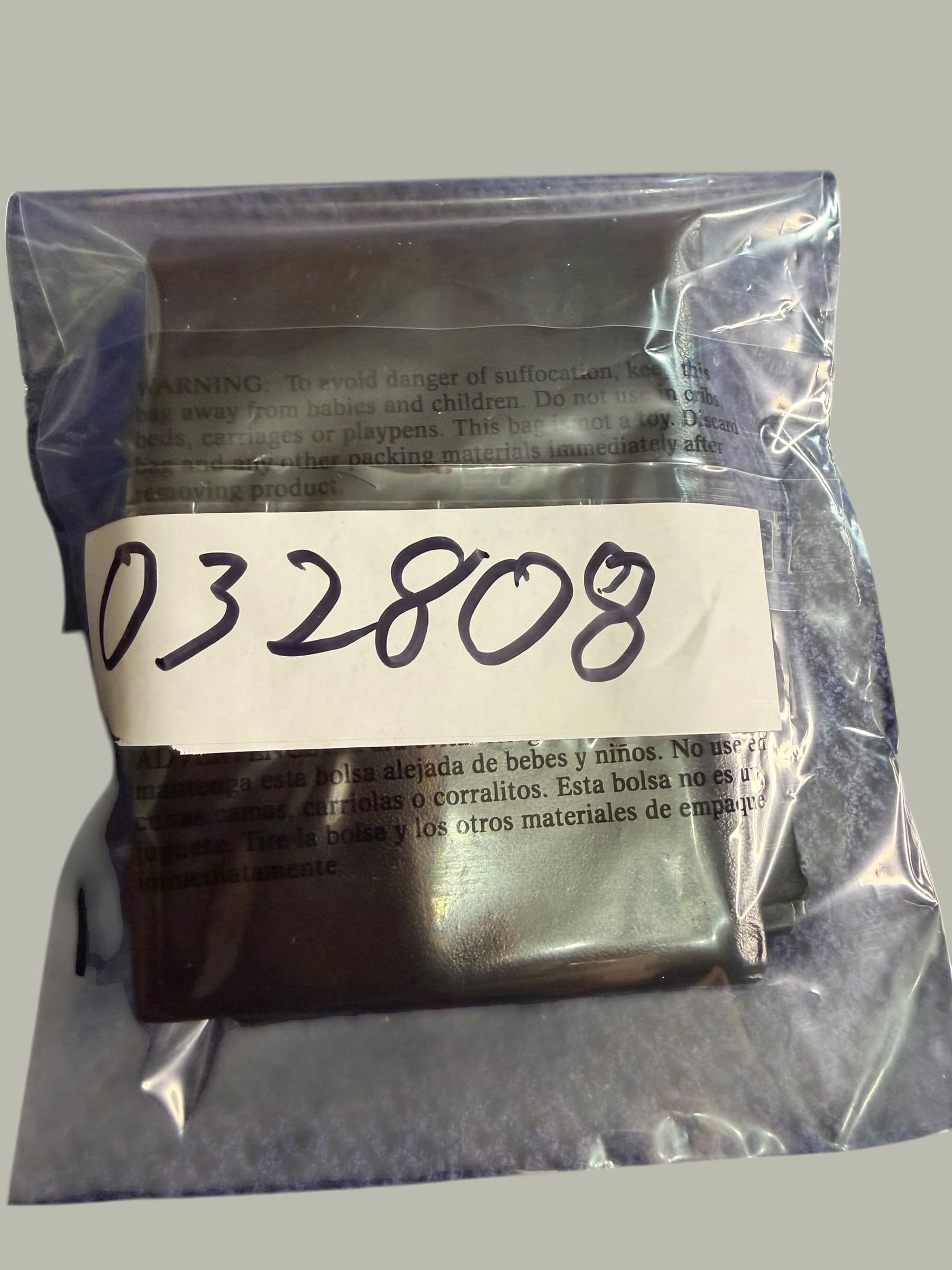 Vintage Crest Craft Black Leather Bifold Wallet Card Case Set Gold Stamp - Thumbnail 12