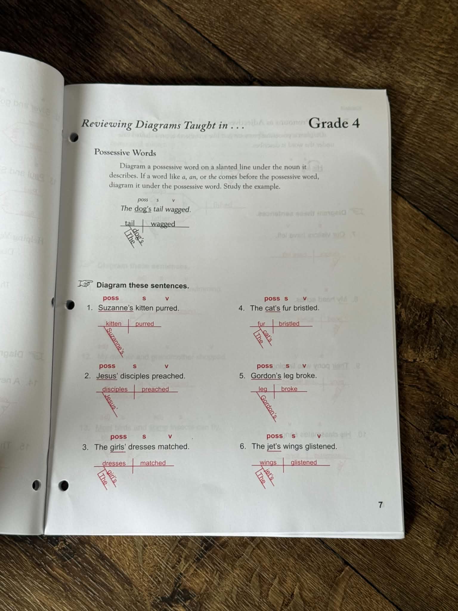 Diagramming - Answer Key - Thumbnail 3