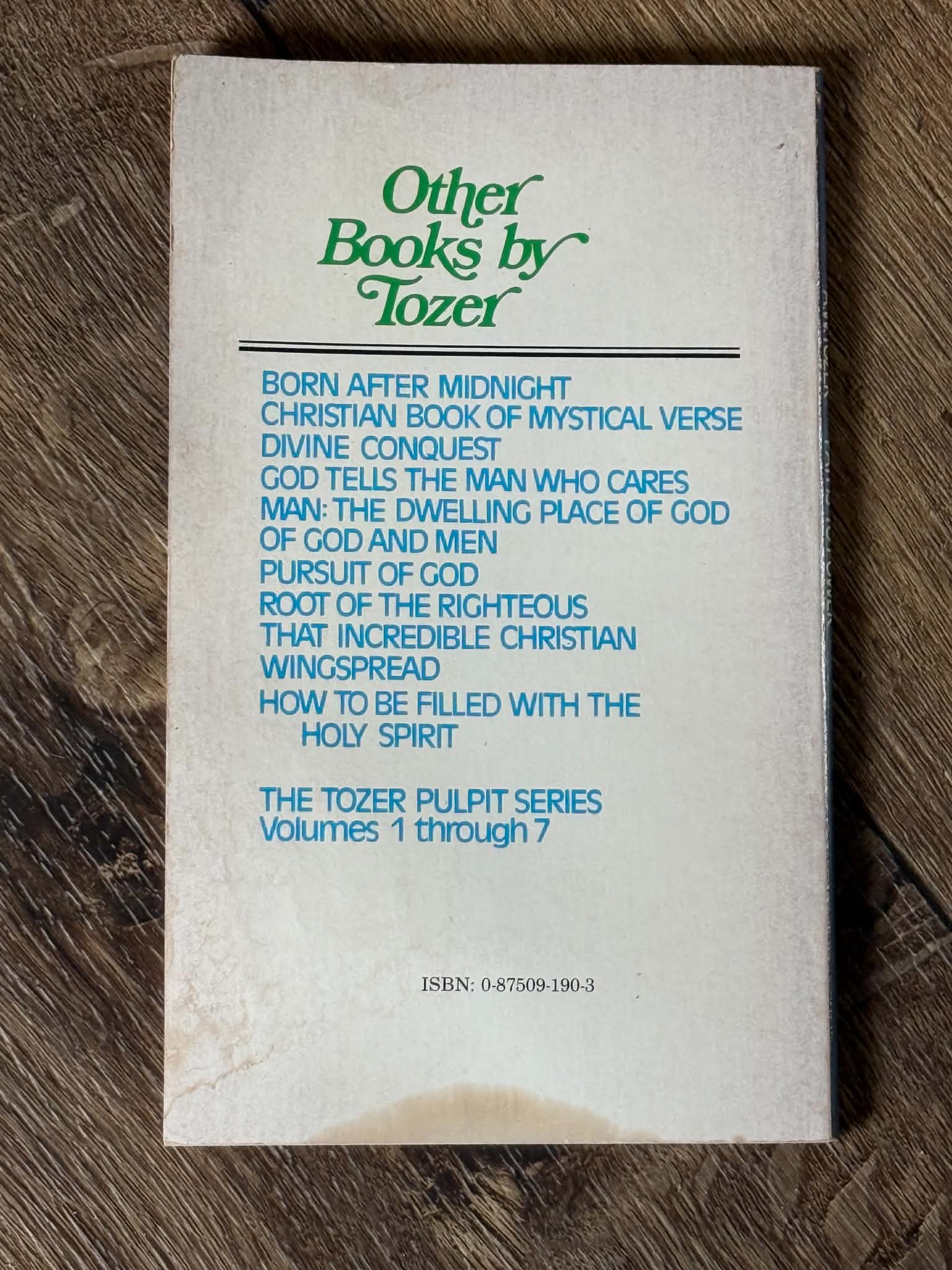 Paths to Power by A.W. Tozer - Spiritual Growth Book - Thumbnail 2