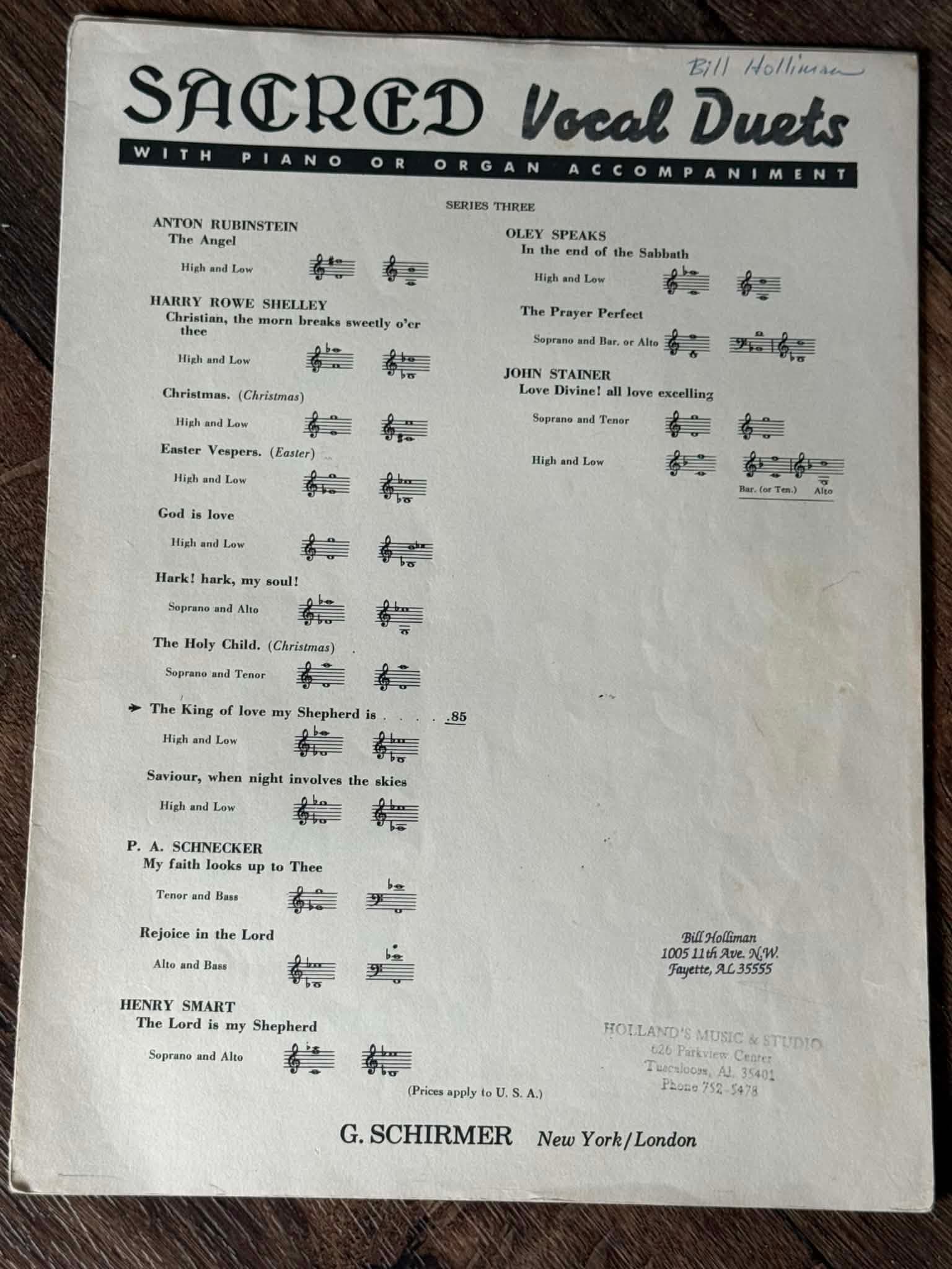 Sacred Vocal Duets with Piano or Organ Accompaniment - Image 1