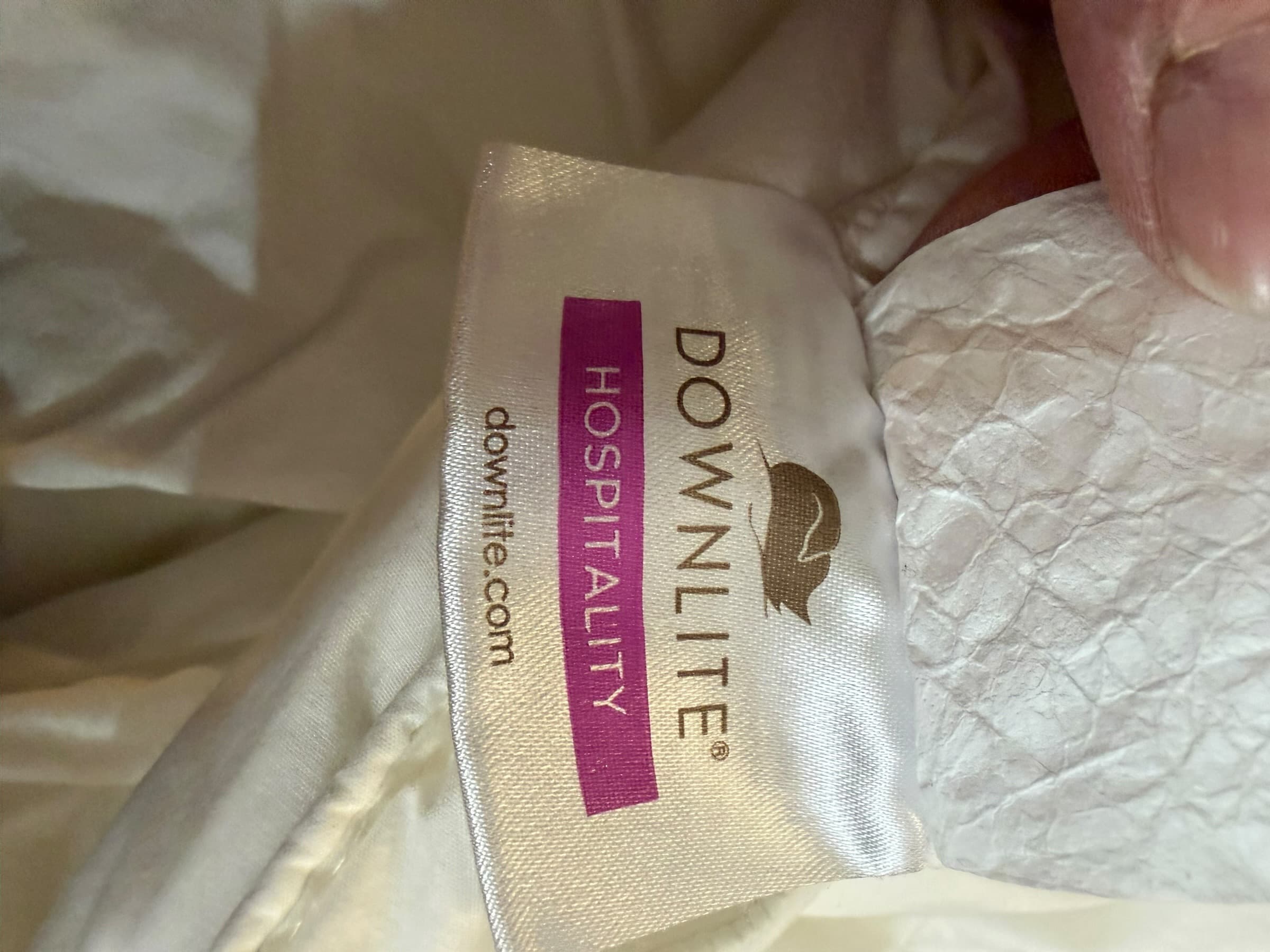 Downlite Hospitality King Bed Set Comforter Flat Sheets Pillow Cases White - Thumbnail 7