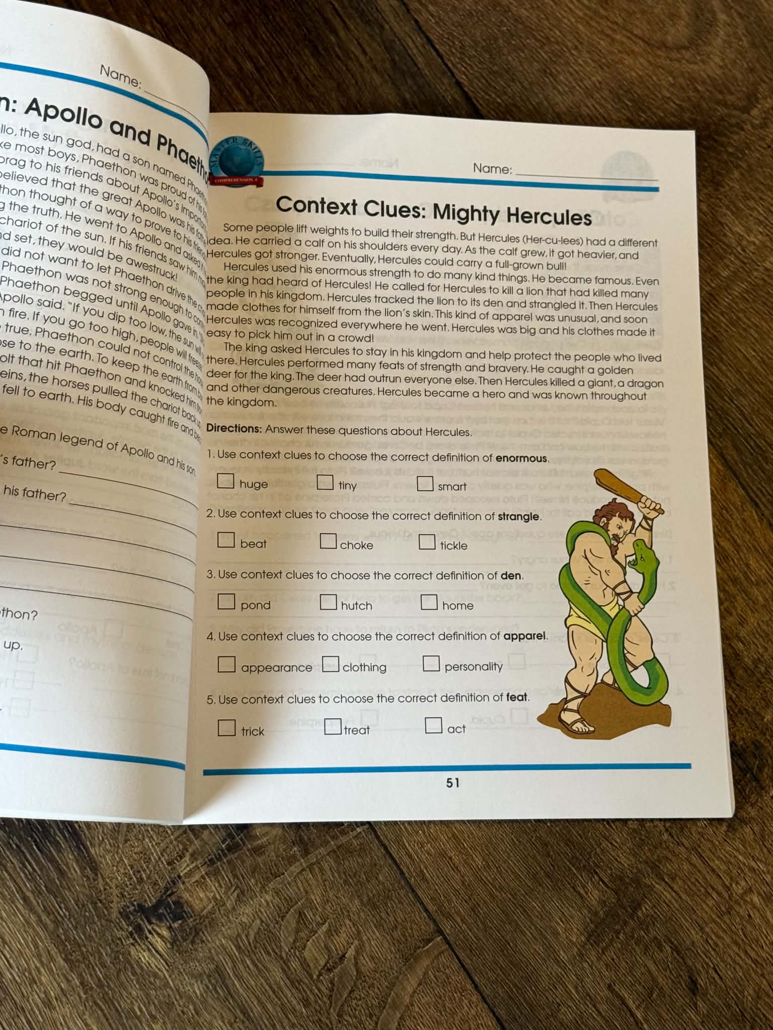 Reading Comprehension Workbook for Grade 5 Students - Thumbnail 3