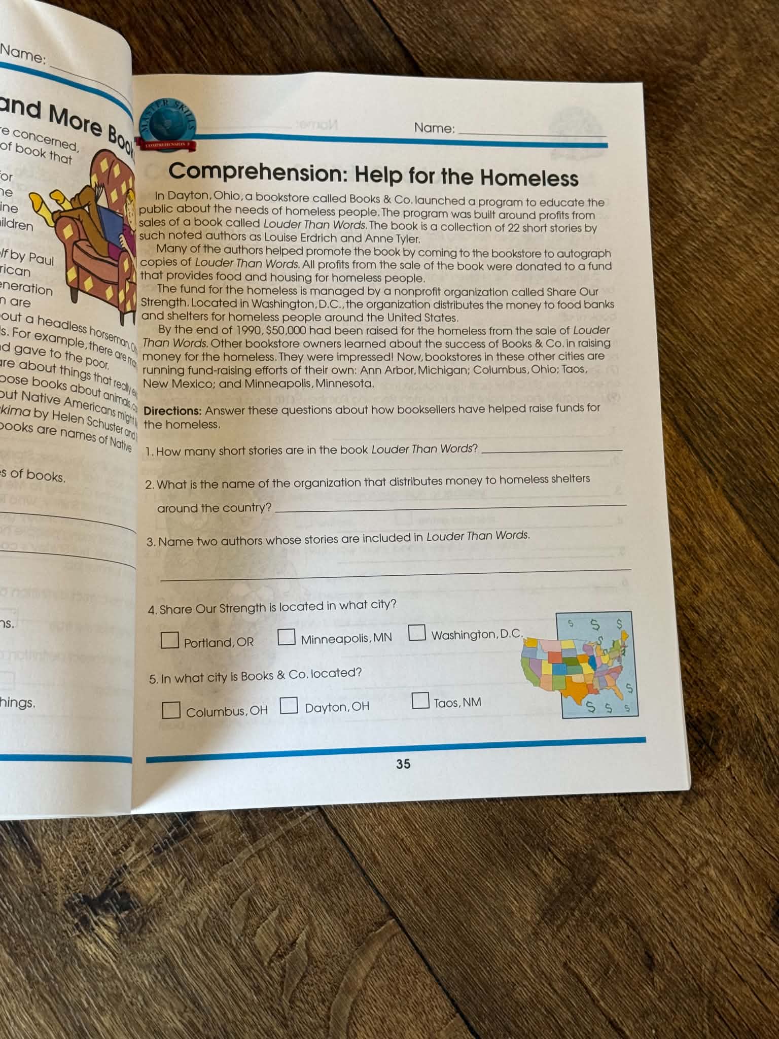 Reading Comprehension Workbook for Grade 5 Students - Thumbnail 4